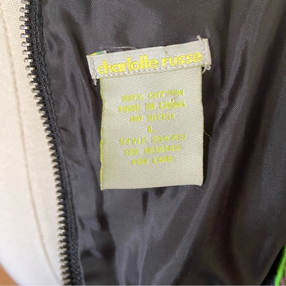 Y2K Charlotte Russe abstract grid pattern bubble hem mini dress - Picture 6 of 6